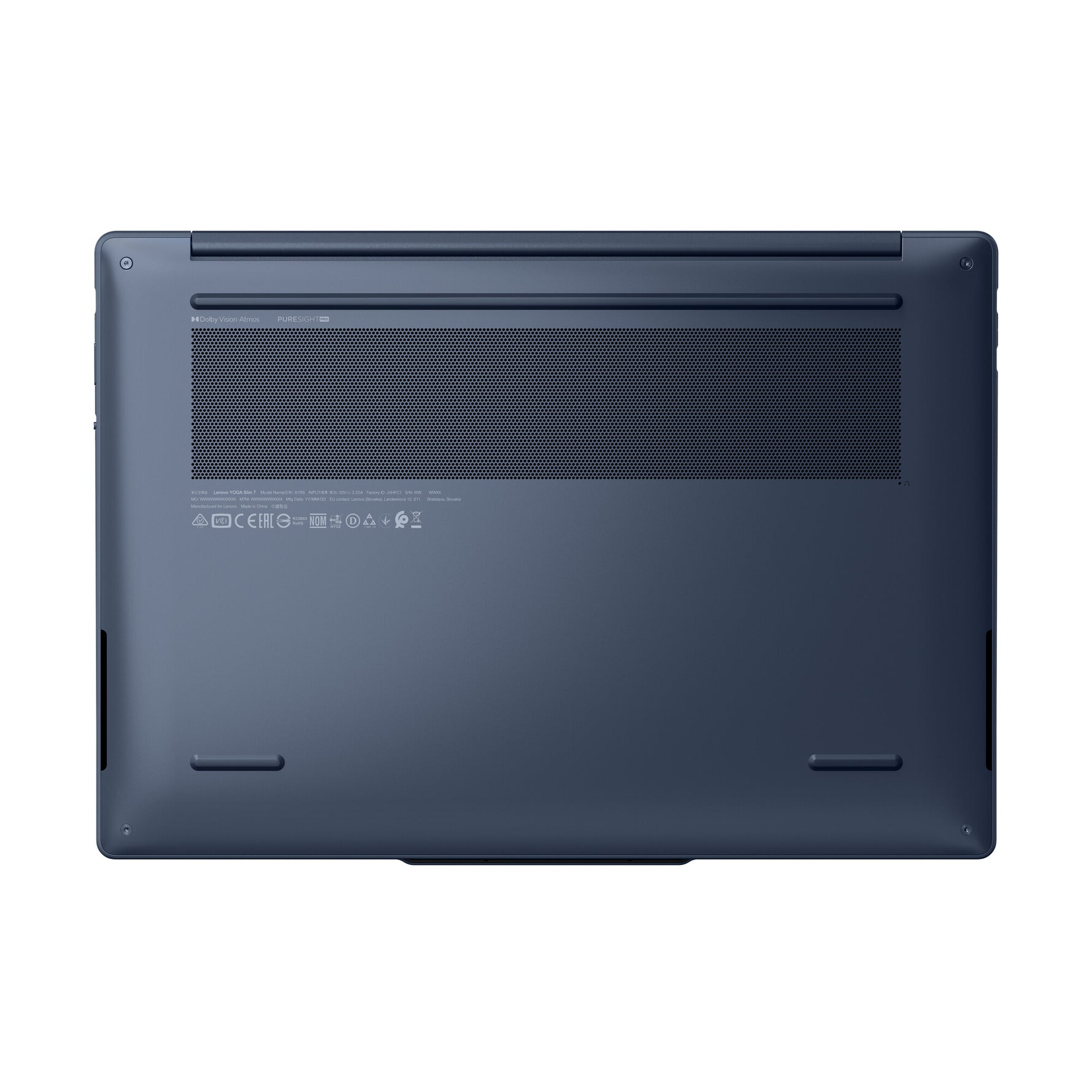 Lenovo Yoga Slim 7 14Q8Y11 Copilot+ PC Snapdragon X2P-42-100 Laptop 35,6 cm (14") WUXGA 16 GB LPDDR5x-SDRAM 512 GB SSD Wi-Fi 7 (802.11be) Windows 11 Home Blauw Engels