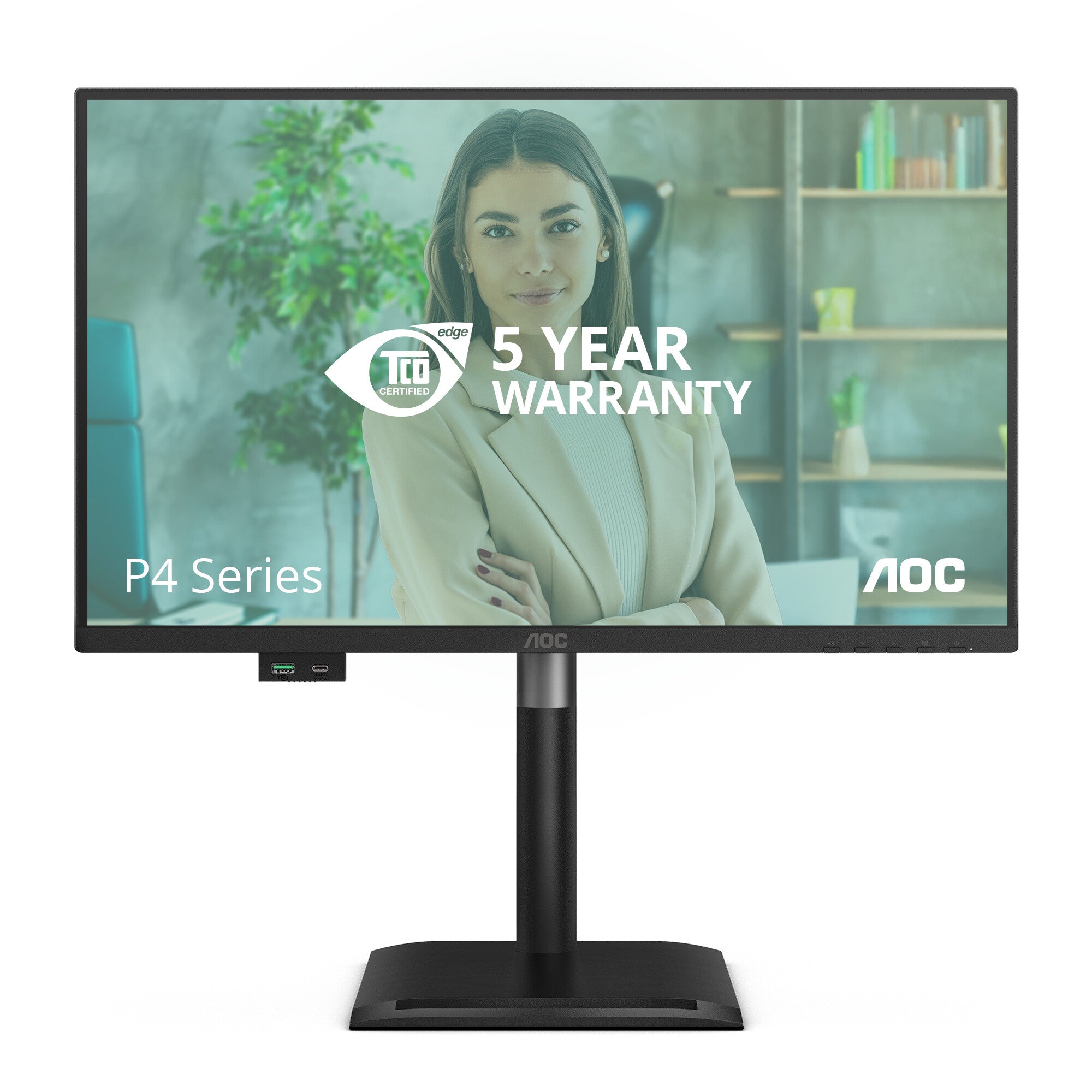 AOC 24P4U computer monitor 60,5 cm (23.8") 1920 x 1080 Pixels Full HD Zwart