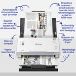 Epson WorkForce DS-410 compacte zakelijke sheet-fed A4-scanner met automatische documentinvoer voor 50 vellen en Document Capture Pro-software