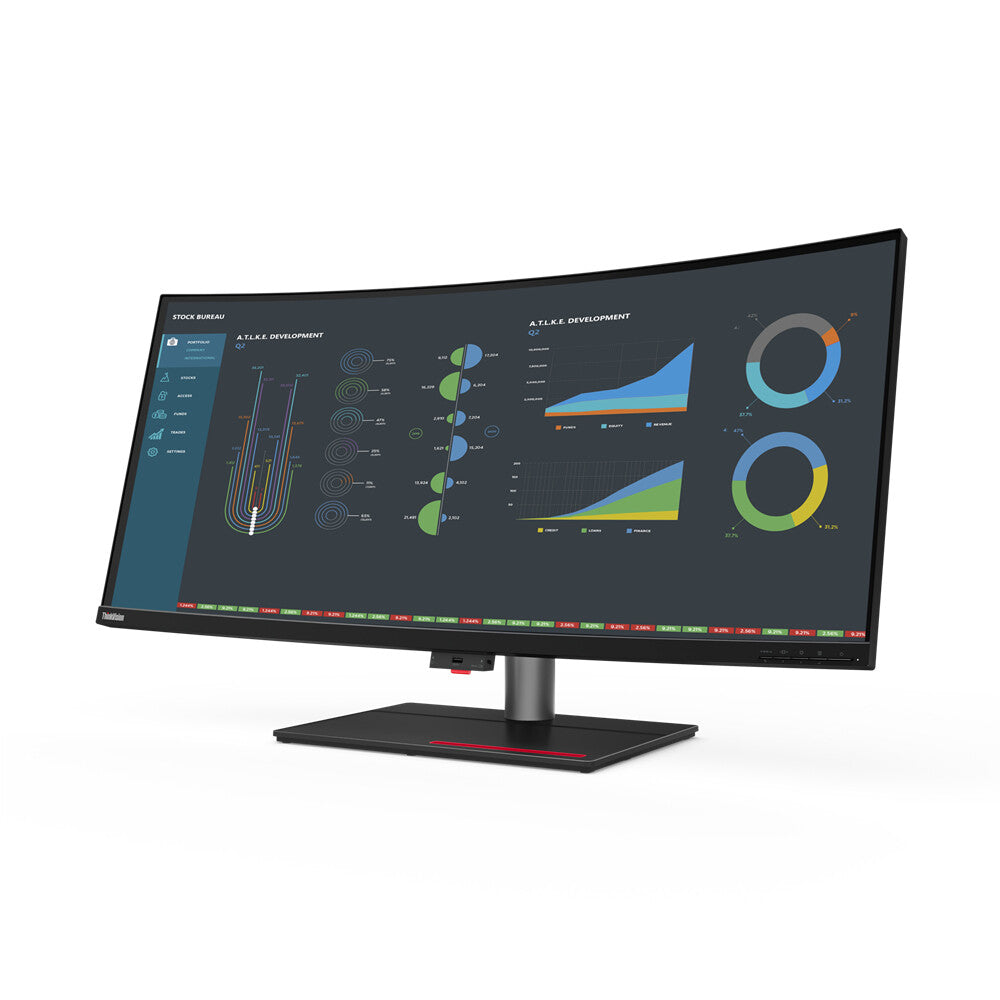 Lenovo ThinkVision P40w-20 computer monitor 100,8 cm (39.7") 5120 x 2160 Pixels 5K Ultra HD LED Zwart