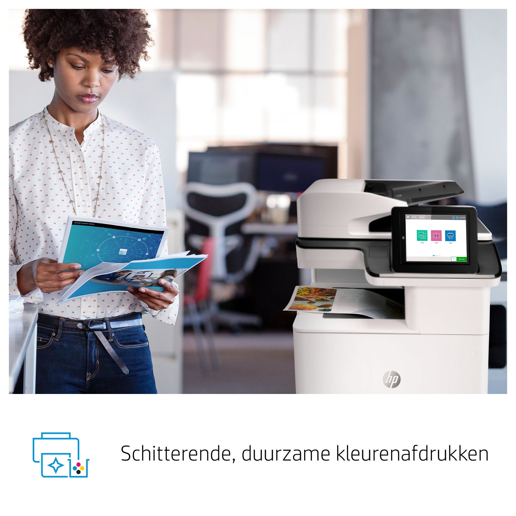 HP Color LaserJet Enterprise LaserJet Enterprise M776dn Multifunction Kleur Printer, Alleen Ethernet; Kopieerapparaat, scanner