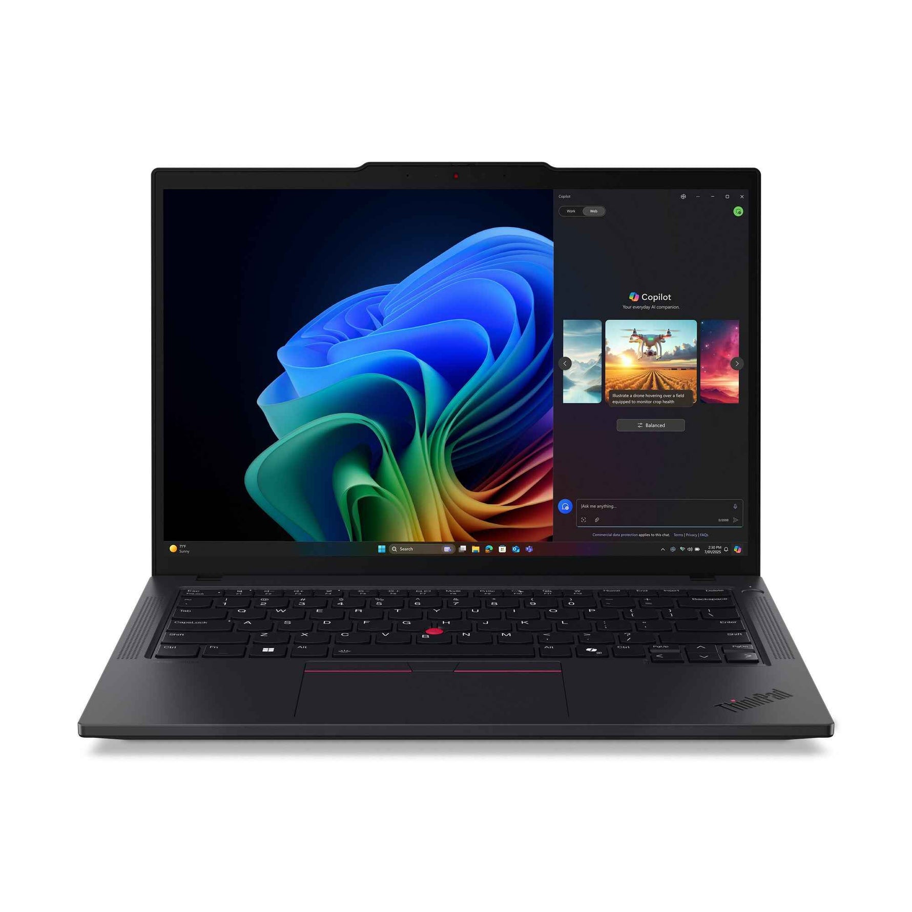 Lenovo ThinkPad T14 Gen 6 (AMD) Copilot+ PC AMD Ryzen AI 7 PRO 350 Laptop 35,6 cm (14") WUXGA 64 GB DDR5-SDRAM 1 TB SSD Wi-Fi 7 (802.11be) Windows 11 Pro Engels Zwart