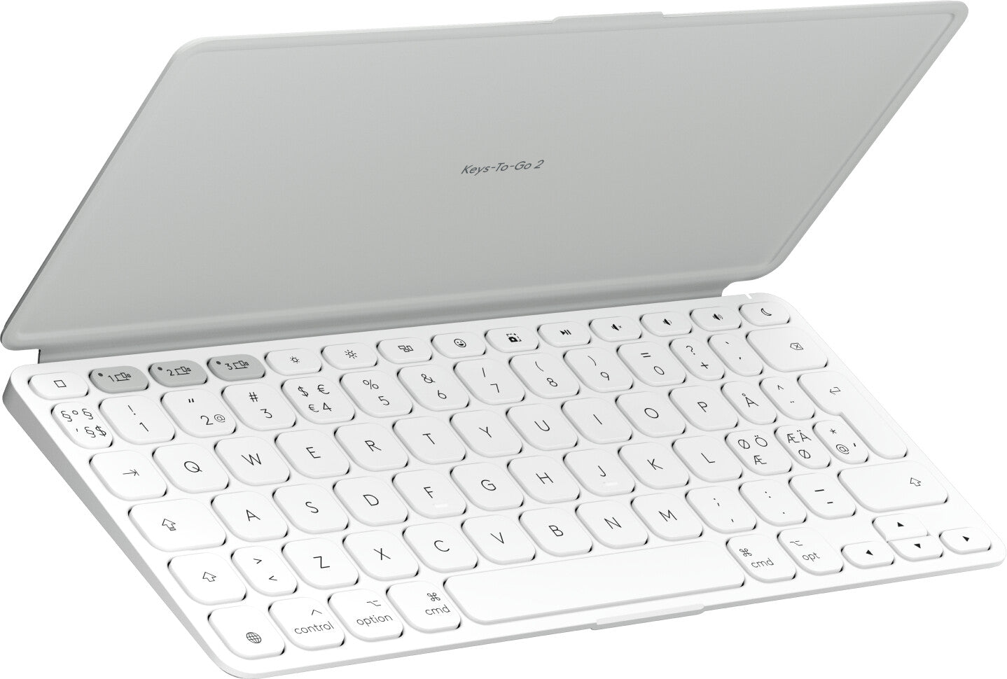 LOGITECH Keys-To-Go 2 - Pale Grey - NORDICS-517 (PAN)