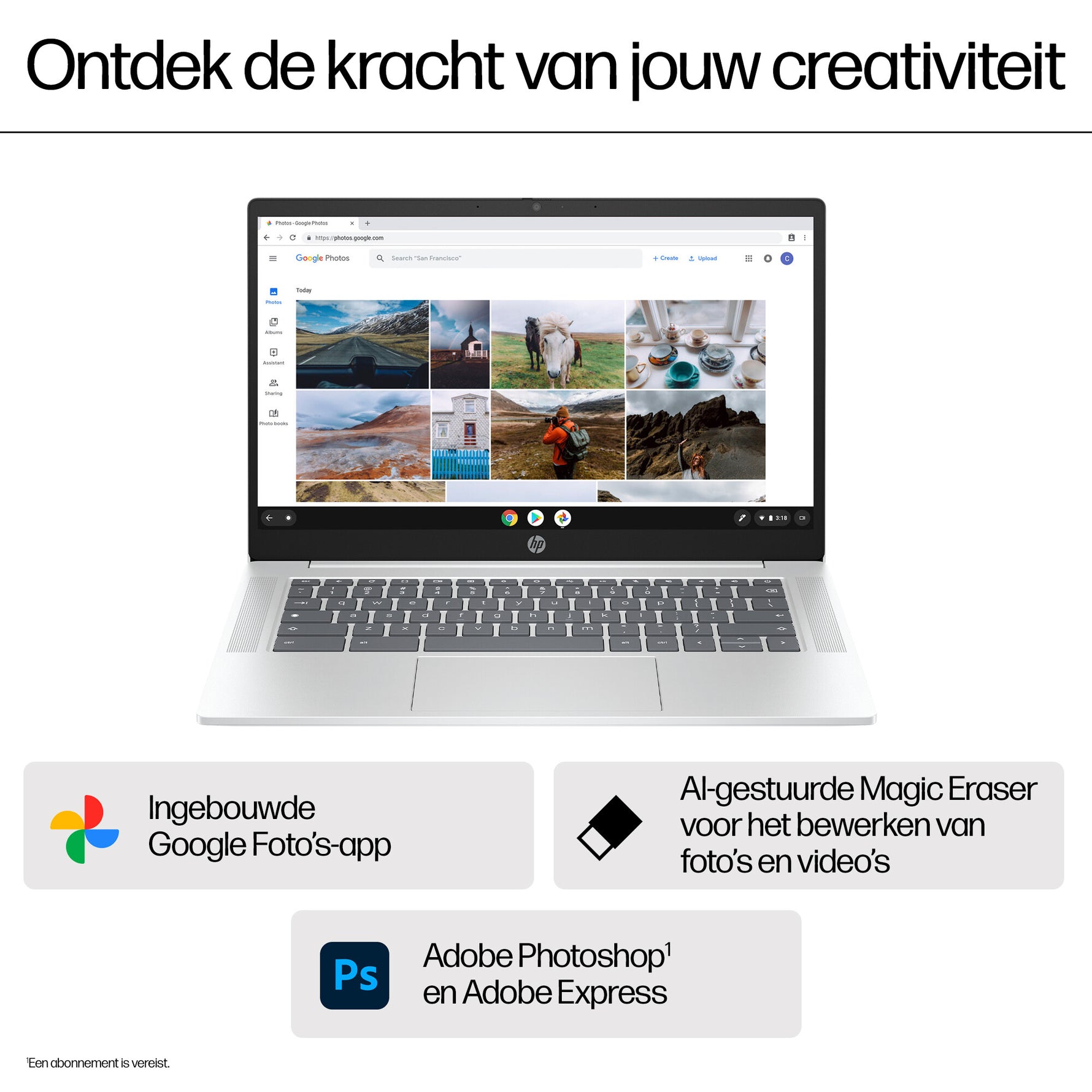 HP Chromebook 14a-nf0050nd Intel® N N100 35,6 cm (14