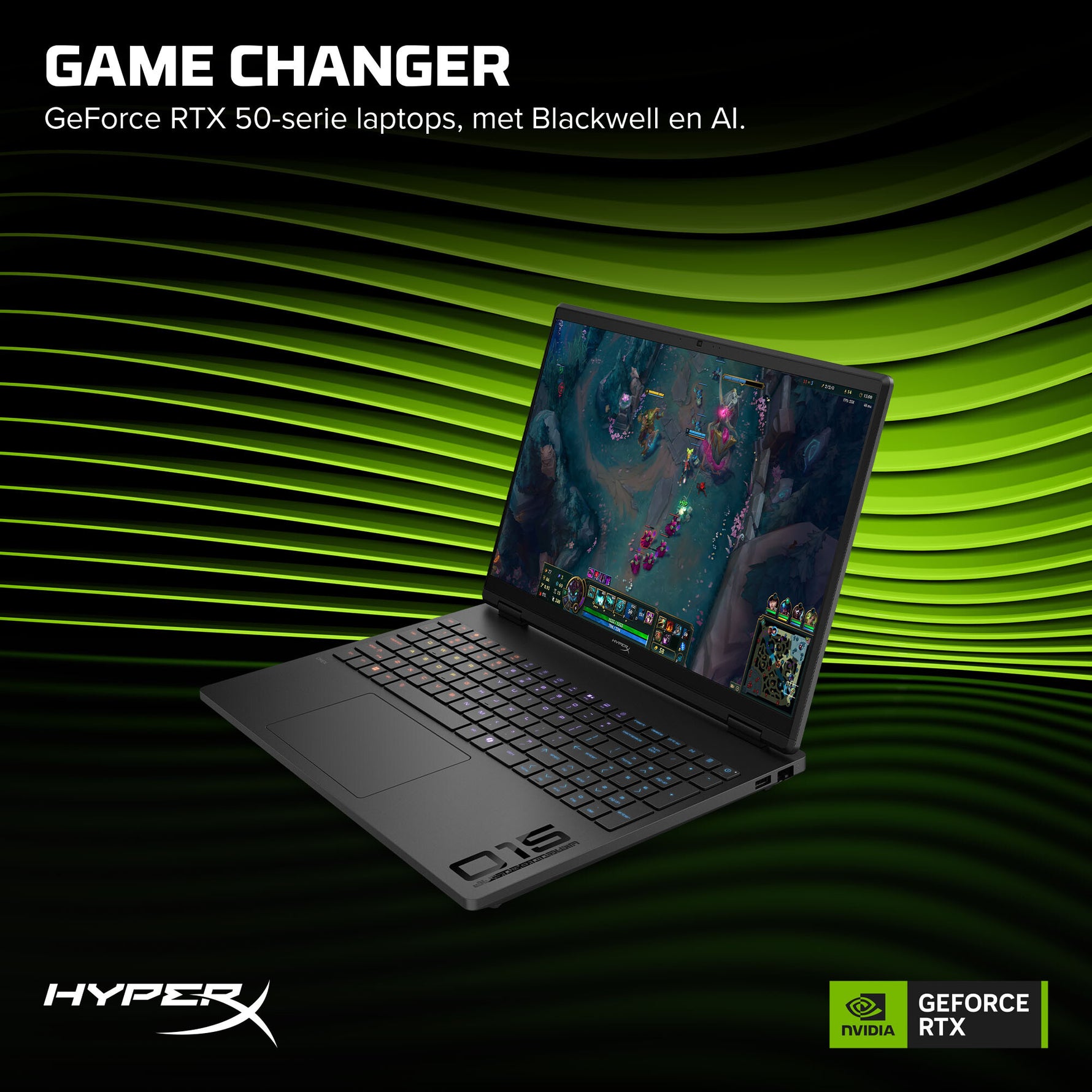 HP HyperX OMEN 15-ga0070nd Intel® Core™ i7 i7-14650HX 38,9 cm (15.3") 2.5K 24 GB DDR5-SDRAM NVIDIA GeForce RTX 5060 Wi-Fi 6 (802.11ax) Windows 11 Home Zwart