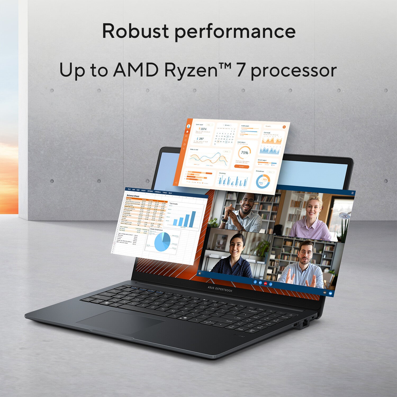 ASUS ExpertBook BM1 BM1503CDA-S71105X AMD Ryzen™ 5 7535HS Laptop 39,6 cm (15.6