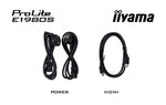 iiyama ProLite E1980S-B1 computer monitor 48,3 cm (19") 1280 x 1024 Pixels VGA LED Zwart