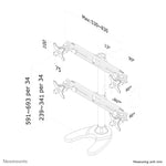 Neomounts FPMA-D700DD4 Monitorstandaard 19-30"