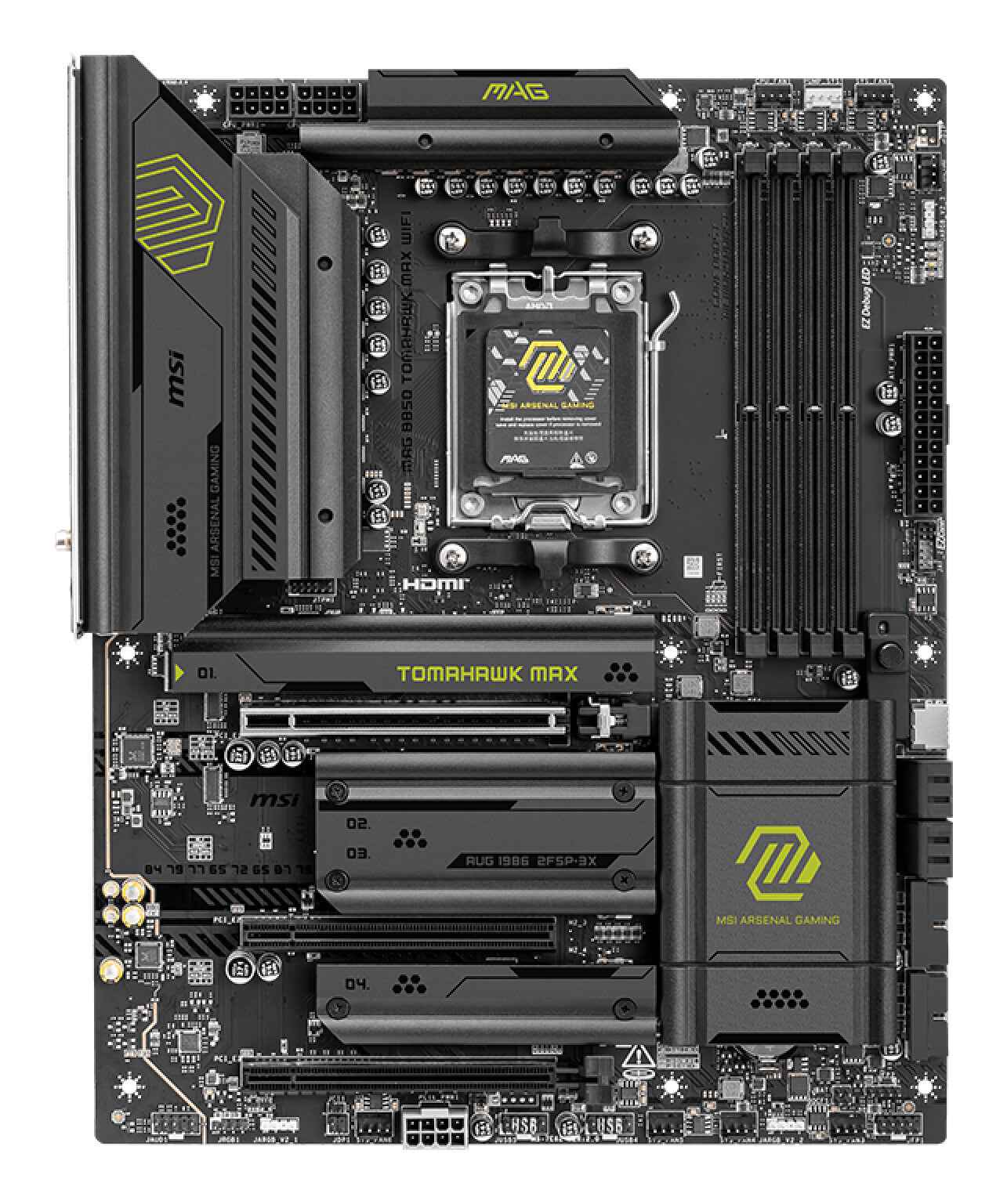 MSI MAG B850 TOMAHAWK MAX WIFI moederbord AMD B850 Socket AM5 ATX