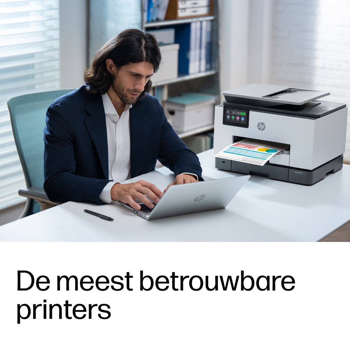 HP OfficeJet Pro 9132e Draadloos All-in-One Kleur Printer, Instant Ink; Dubbelzijdig printen