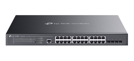 TP-Link Omada SG3428XMPP netwerk-switch Managed L2+ Gigabit Ethernet (10/100/1000) Power over Ethernet (PoE) 1U Zwart