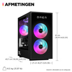 HP OMEN 35L Gaming Desktop GT16-0246nd PC Intel Core Ultra 9 285K 32 GB DDR5-SDRAM 2 TB SSD NVIDIA GeForce RTX 5070 Ti Windows 11 Home Tower AI PC Zwart