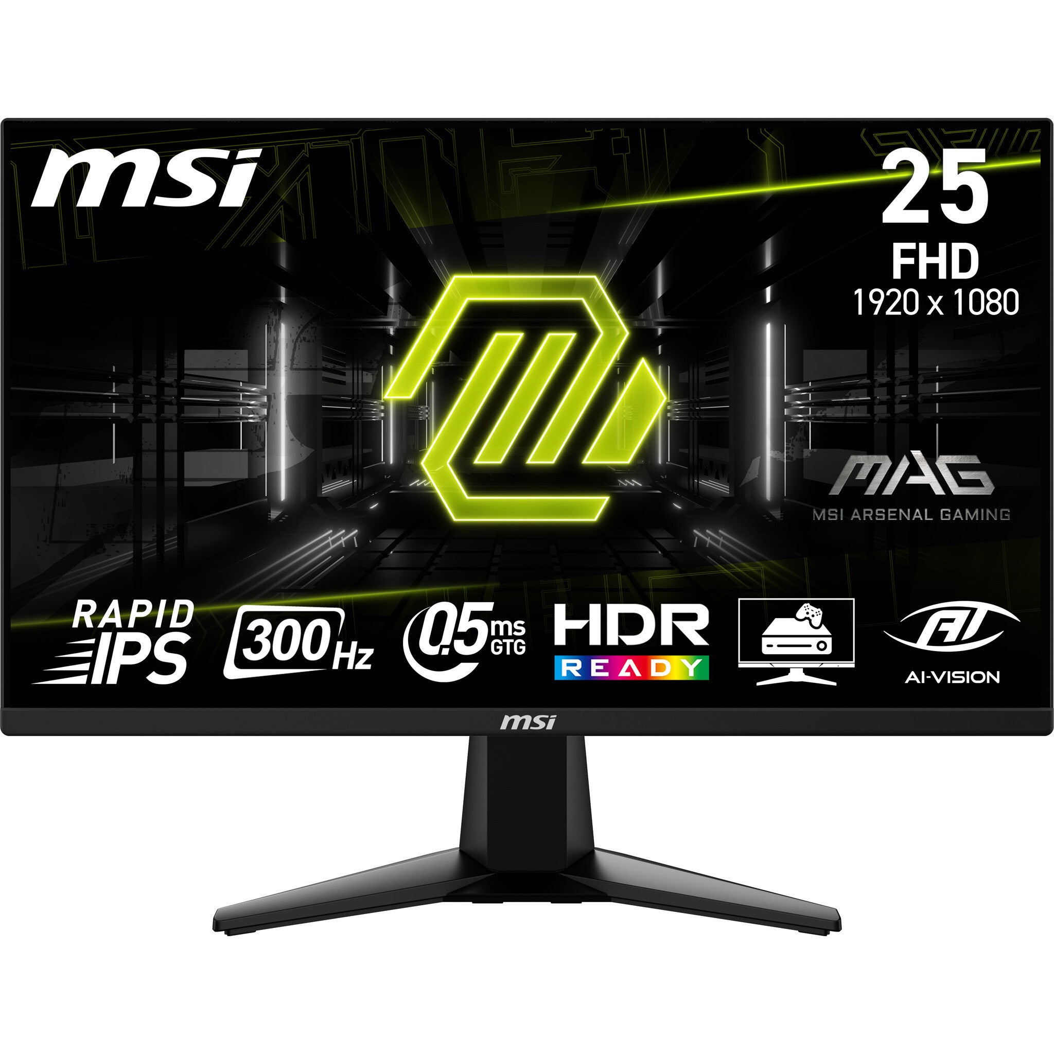 MSI MAG 255XF computer monitor 62,2 cm (24.5") 1920 x 1080 Pixels Full HD Zwart