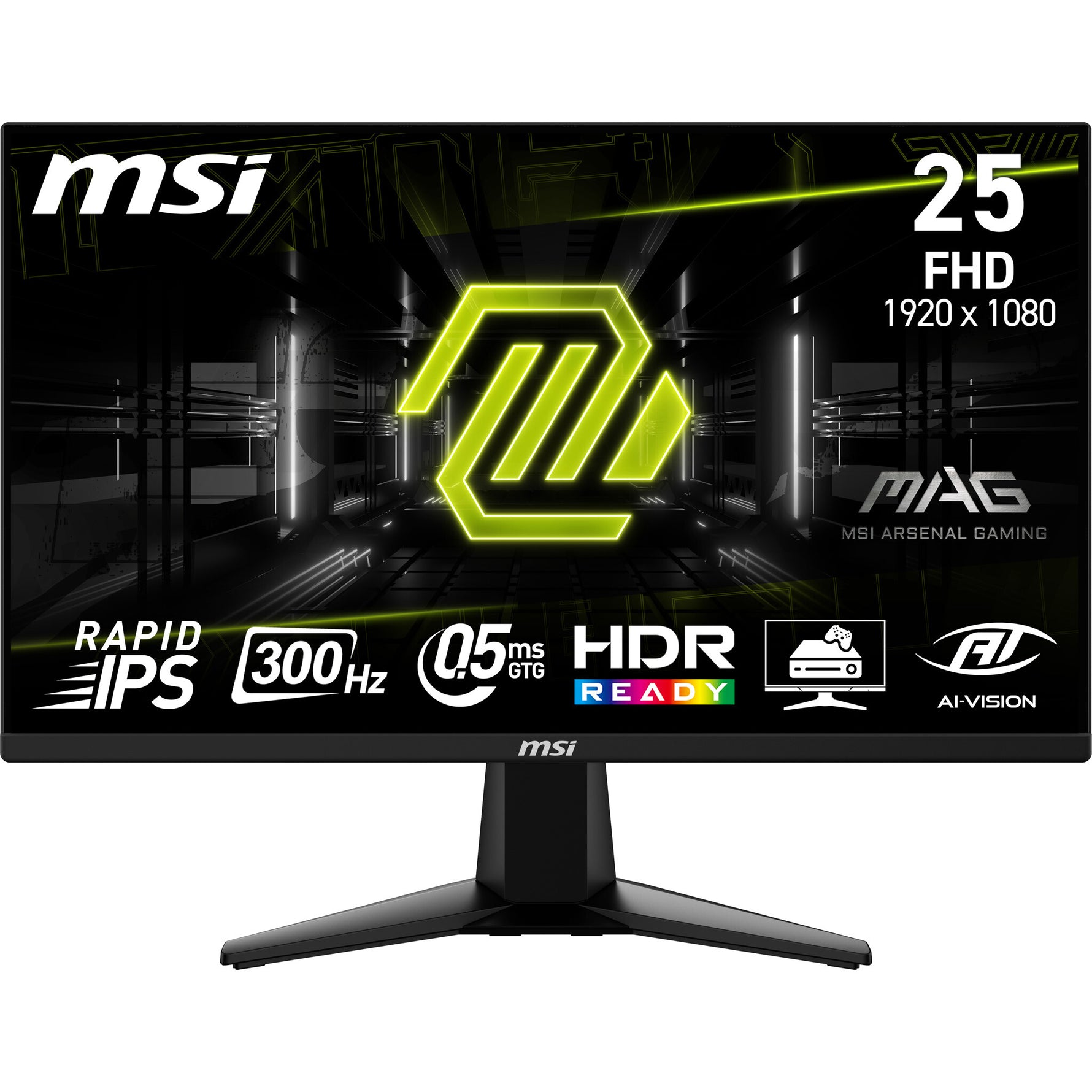 MSI MAG 255XF computer monitor 62,2 cm (24.5") 1920 x 1080 Pixels Full HD Zwart