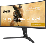 iiyama G-MASTER GCB3486WQSCP-B1 computer monitor 86,4 cm (34") 3440 x 1440 Pixels UltraWide Quad HD Zwart