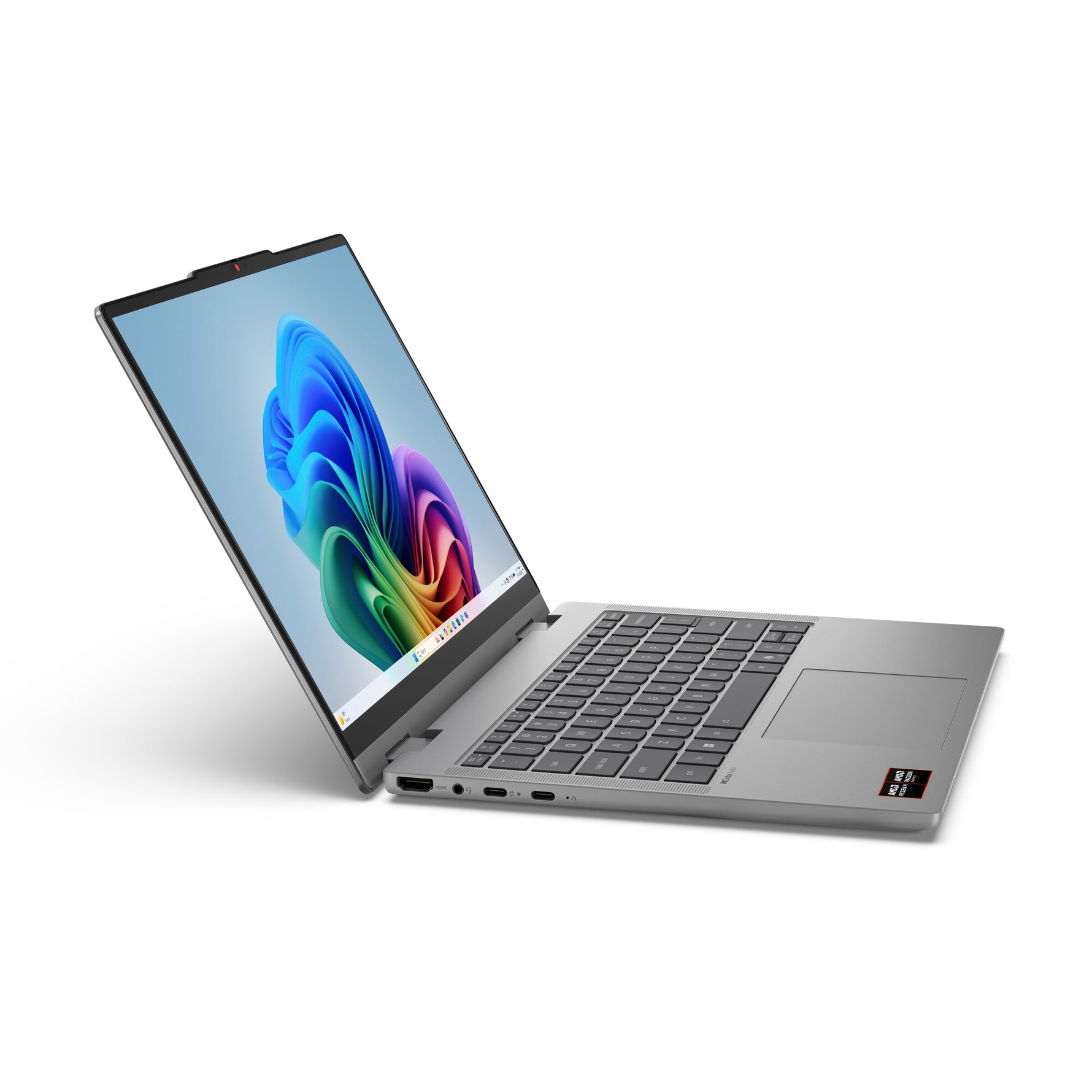 Lenovo IdeaPad 5 2-in-1 14AHP11 AMD Ryzen™ 5 230 Hybride (2-in-1) 35,6 cm (14") Touchscreen WUXGA 16 GB DDR5-SDRAM 512 GB SSD Wi-Fi 6 (802.11ax) Windows 11 Home Engels Grijs
