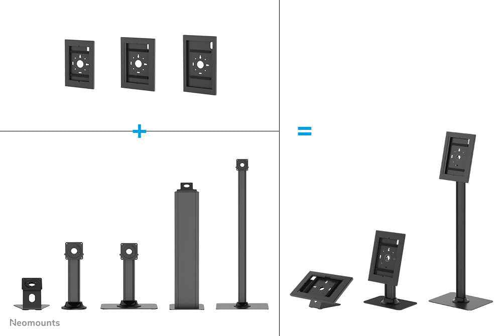 Neomounts DS15-632BL1 Tablet standaard bureau - max 3 kg - vergrendelbaar