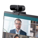 Trust Tanor Full HD Webcam – webcam – Full HD webcam met privacy‑cover – geïntegreerde microfoon – zwart