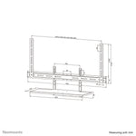 Neomounts AV40-500BL Toetsenbordhouder kit 43-110" - VESA - max 2,5 kg - universeel