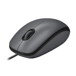 Logitech 910-006652 M100 Optical Mouse, Ambidextrous, Optical, USB Type-A, 1000 DPI, Black