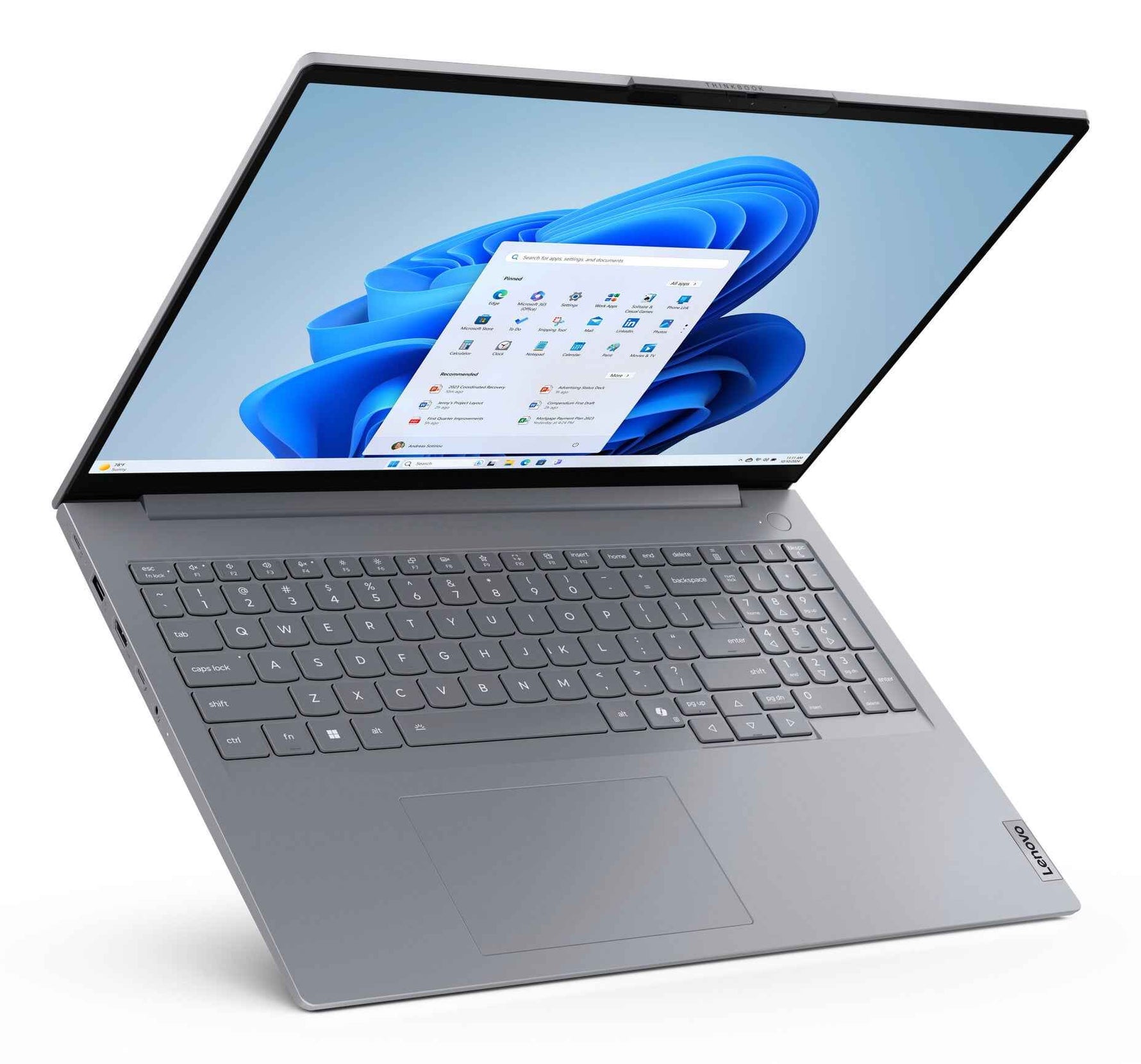 Lenovo ThinkBook 16 G8 IAL Intel Core Ultra 5 225U Laptop 40,6 cm (16") WUXGA 16 GB DDR5-SDRAM 512 GB SSD Wi-Fi 6E (802.11ax) Windows 11 Pro Belgisch Grijs