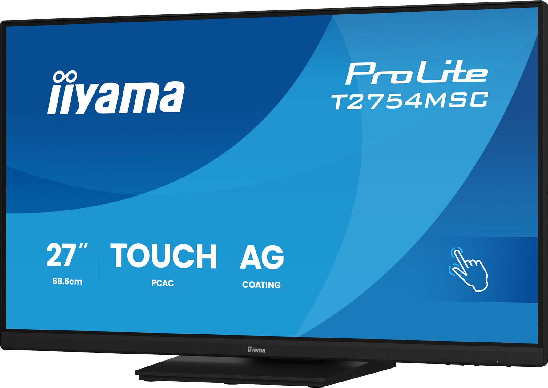 iiyama ProLite T2754MSC-B2AG computer monitor 68,6 cm (27") 1920 x 1080 Pixels Full HD LED Touchscreen Multi-gebruiker Zwart