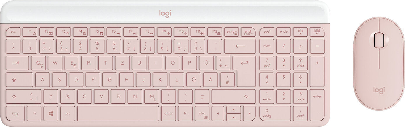 LOGITECH MK470 Slim Combo - ROSE - (DE) - CENTRAL-419