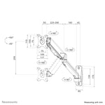 Neomounts WL70-450BL11 Monitor/TV-beugel wand 17-32" - gasveer - full motion