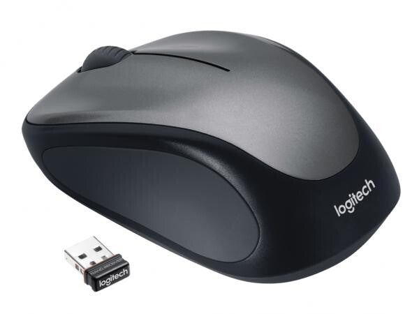 Logitech M235 Wireless mouse [RF 2.4Ghz, Optical 1000 DPI, 3-buttons, Scroll, Grey]