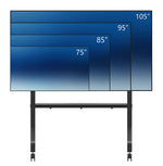 Neomounts FL50-575BL1 TV trolley 65-110" - snelle installatie - TÜV