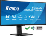 iiyama ProLite XCB3497WQSNP-B1 computer monitor 86,4 cm (34") 3440 x 1440 Pixels UltraWide Quad HD LED Zwart