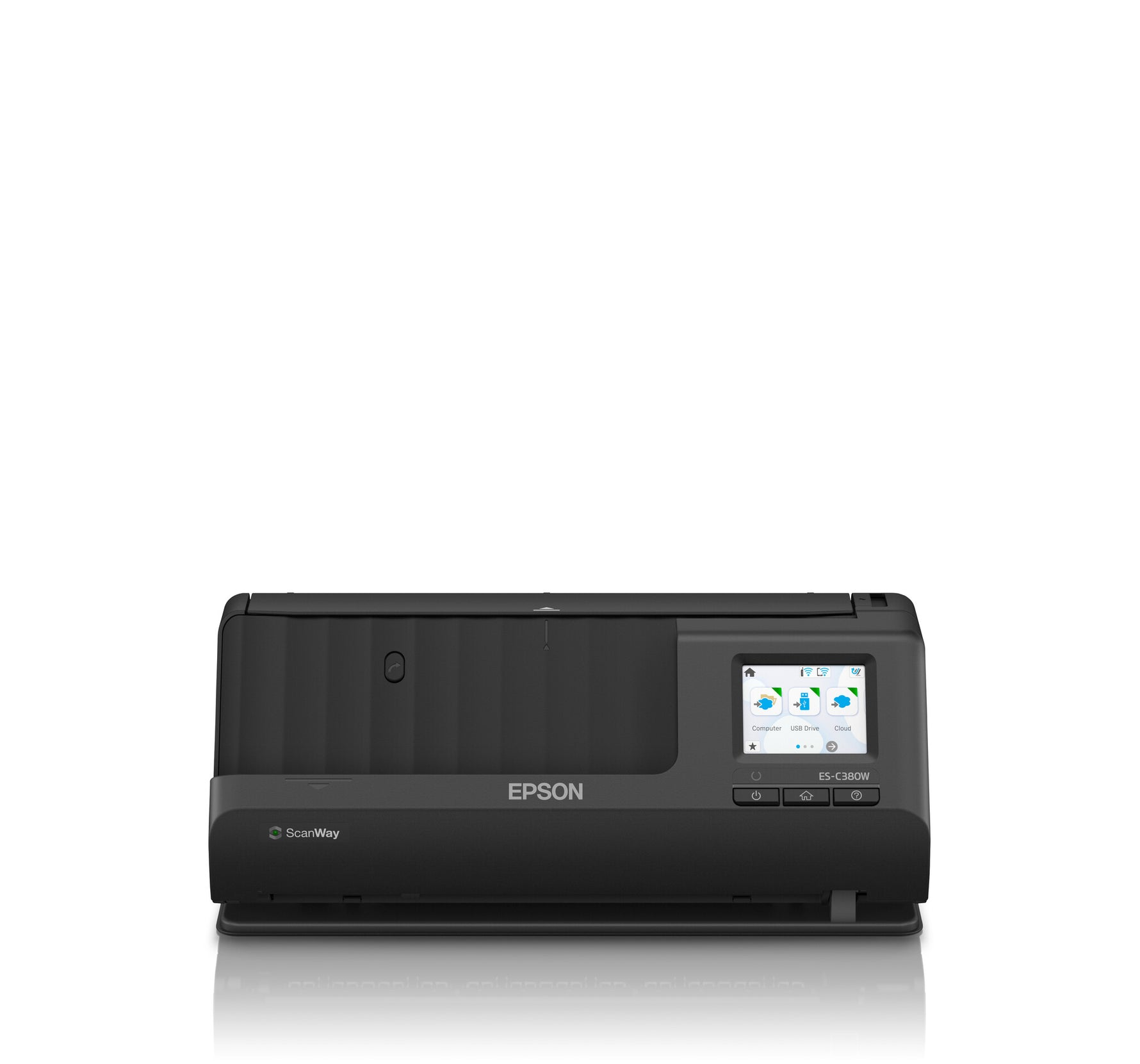 Epson ES-C380W compacte A4-documentscanner met Wi-Fi-connectiviteit en U-traject