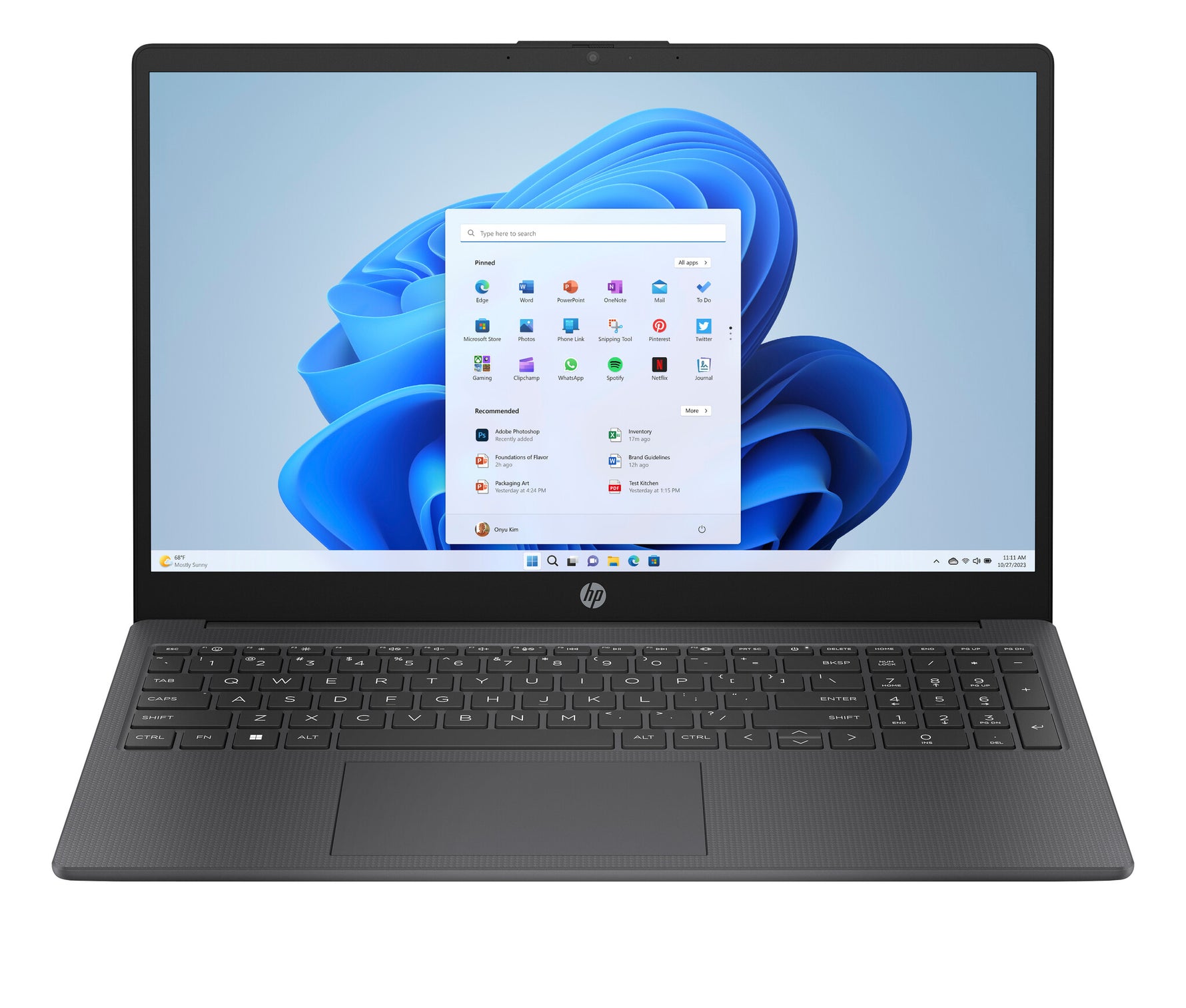 HP 15-fc0251nd 16GB 5500 LPDDR5 on-board 512GB PCIe Value 15.6 FHD(1920x1080) AG IPS 300 nits Narrow border flat QWERTY AMD Ryzen™ 5 7520U Laptop 39,6 cm (15.6") Full HD LPDDR5-SDRAM SSD Wi-Fi 6 (802.11ax) Windows 11 Home Grijs