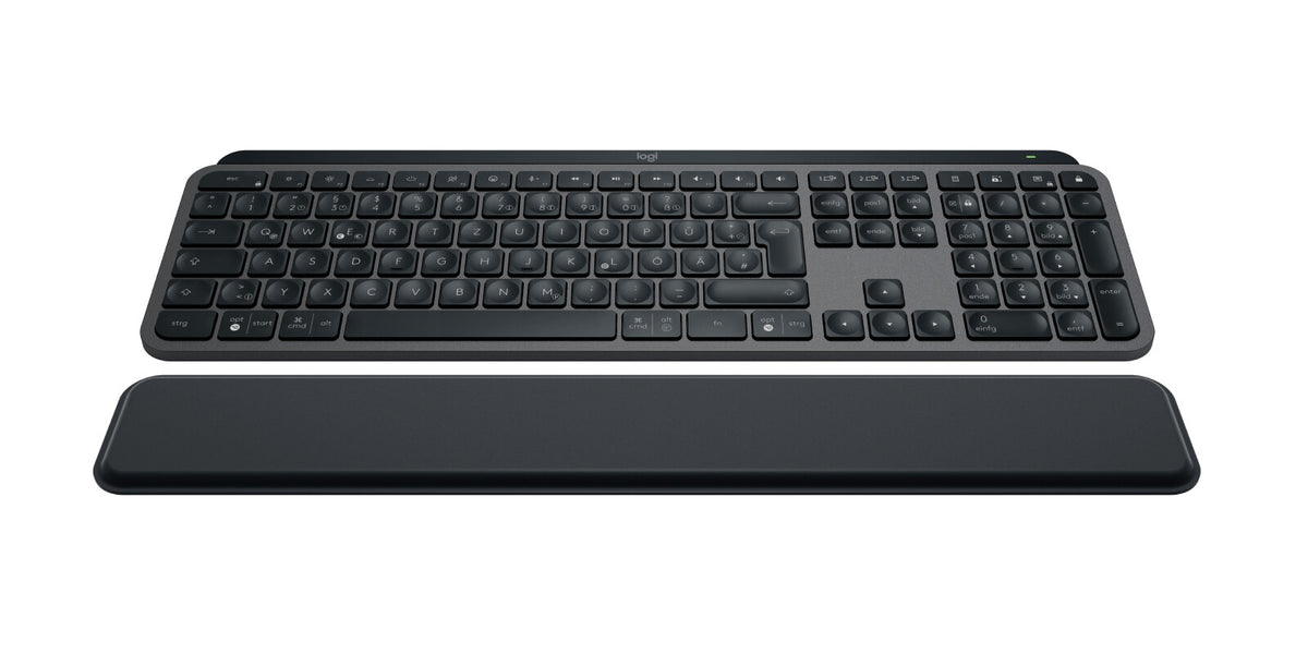LOGITECH MX Keys S - GRAPHITE - (DE) - BT - N/A - CENTRAL-419 - PLUS PALMREST