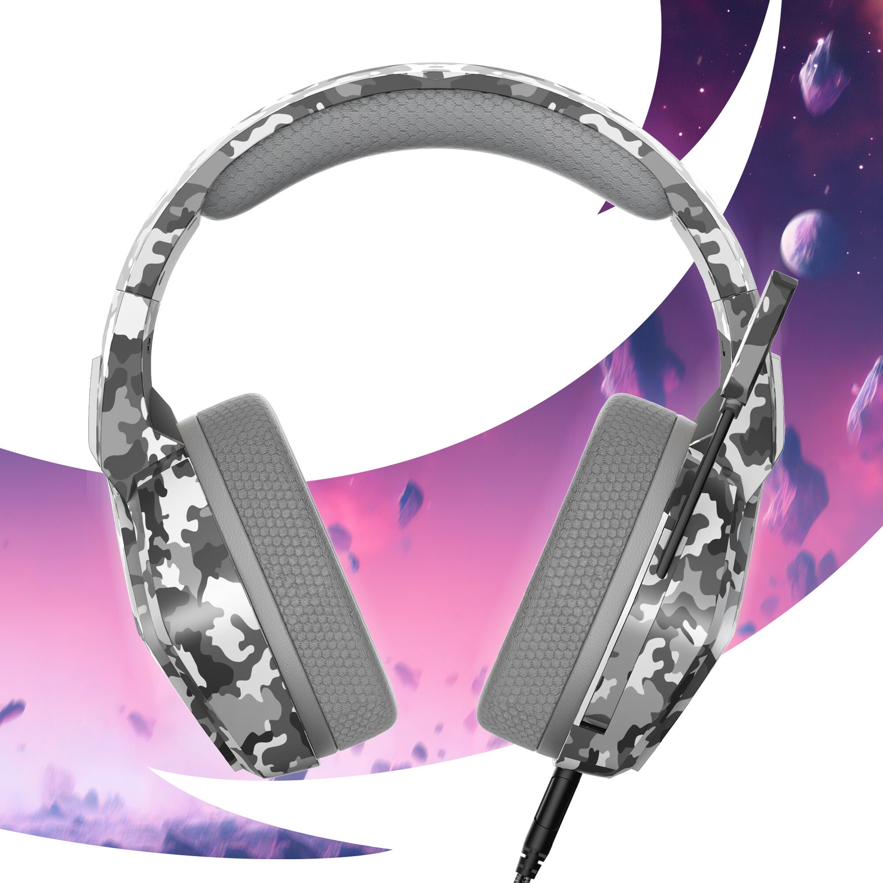Oniverse Nebula Headset Bedraad Hoofdband Gamen USB Type-A Camouflage