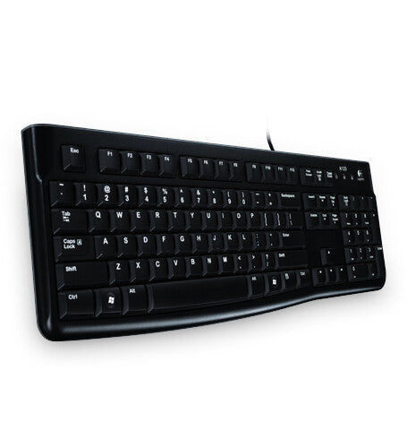 LOGITECH K120 Corded Keyboard black USB - EER (ETI)