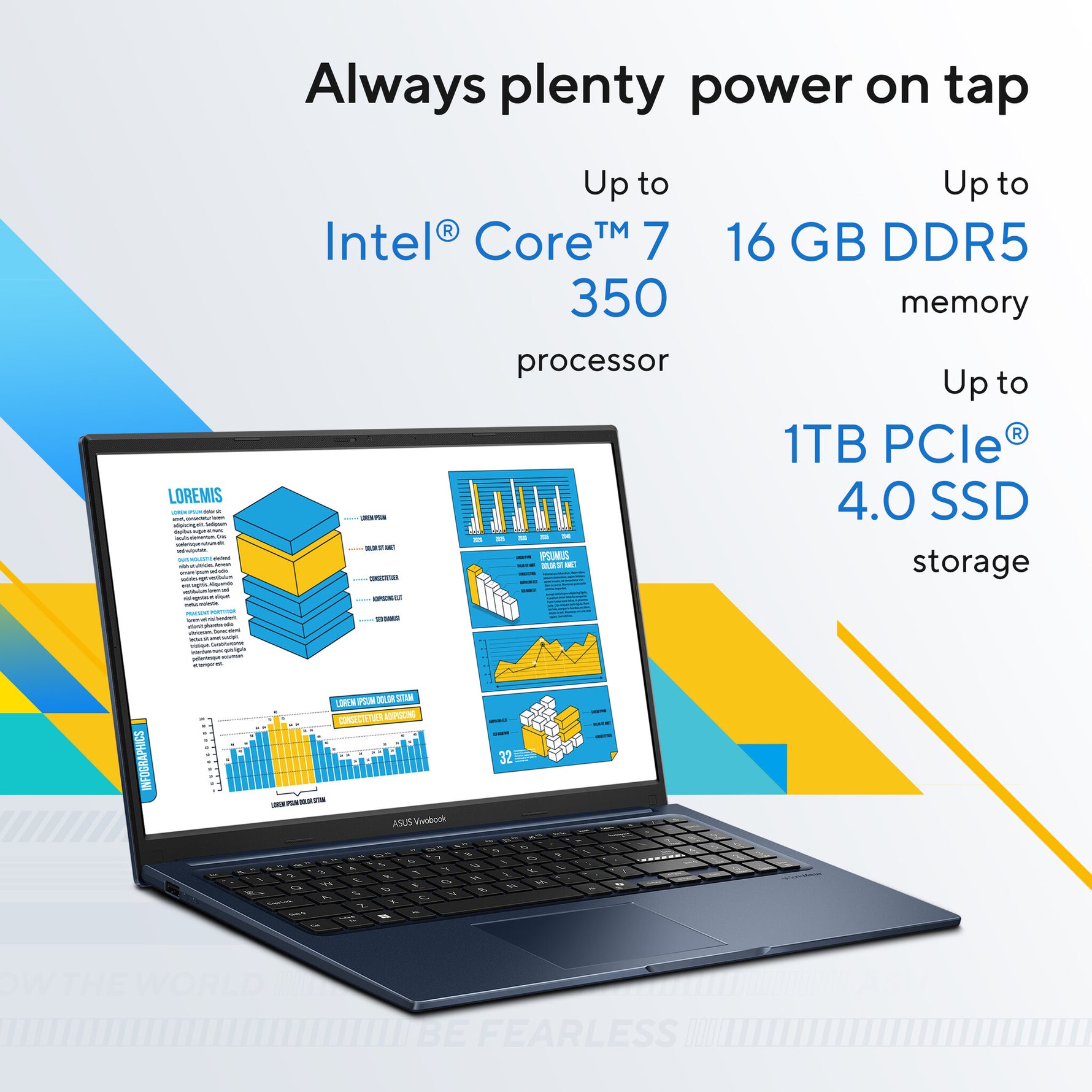 ASUS X1504MA-BQ048W Intel Core 5 320 Laptop 39,6 cm (15.6") Full HD 16 GB DDR5-SDRAM 512 GB SSD Wi-Fi 6 (802.11ax) Windows 11 Home Nederlands Blauw