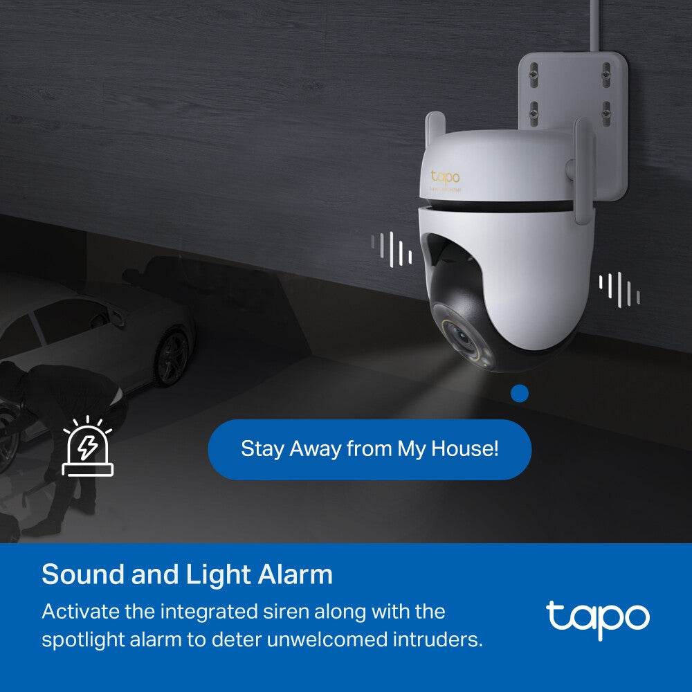 TP-Link TAPO C530WS bewakingscamera Turret IP-beveiligingscamera Buiten 2880 x 1620 Pixels Muur