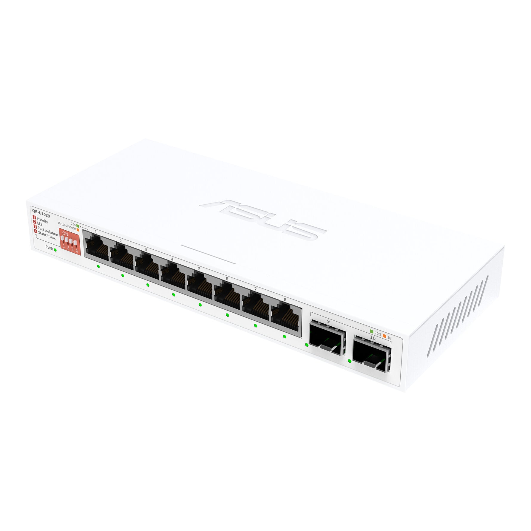 ASUS QG-U1080 Unmanaged 2.5G Ethernet (100/1000/2500) Wit