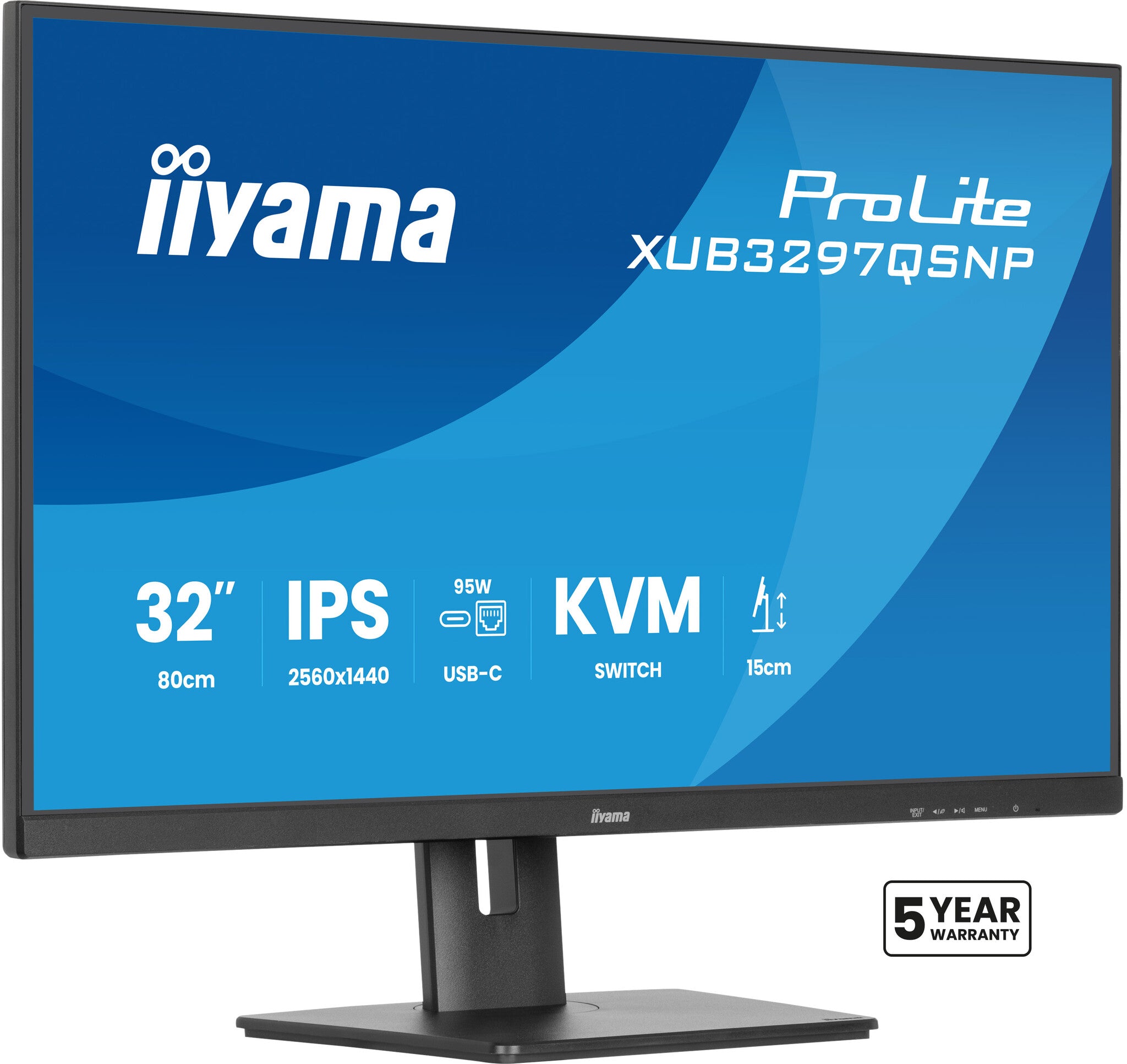 iiyama ProLite XUB3297QSNP-B1 computer monitor 81,3 cm (32") 2560 x 1440 Pixels Quad HD LED Zwart