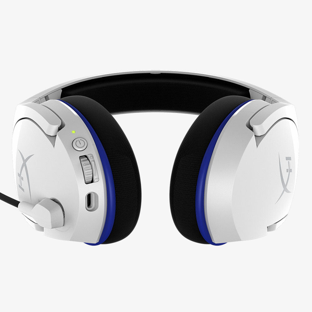 HyperX Cloud Stinger Core - draadloze gamingheadset (wit-blauw) - PS5-PS4