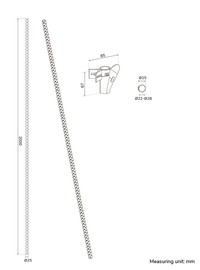 Neomounts ADS06-142BL Kabelspiraal - voor 1-5 kabels - universeel