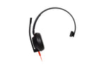 HP Poly Blackwire 5210 mono USB-C-headset + 3,5 mm stekker + USB-C/A-adapter