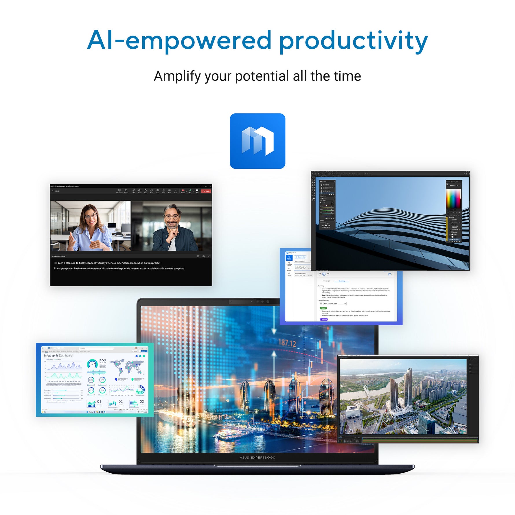 ASUS ExpertBook B5 B5405CCA-LY0008X Intel Core Ultra 5 225H Laptop 35,6 cm (14