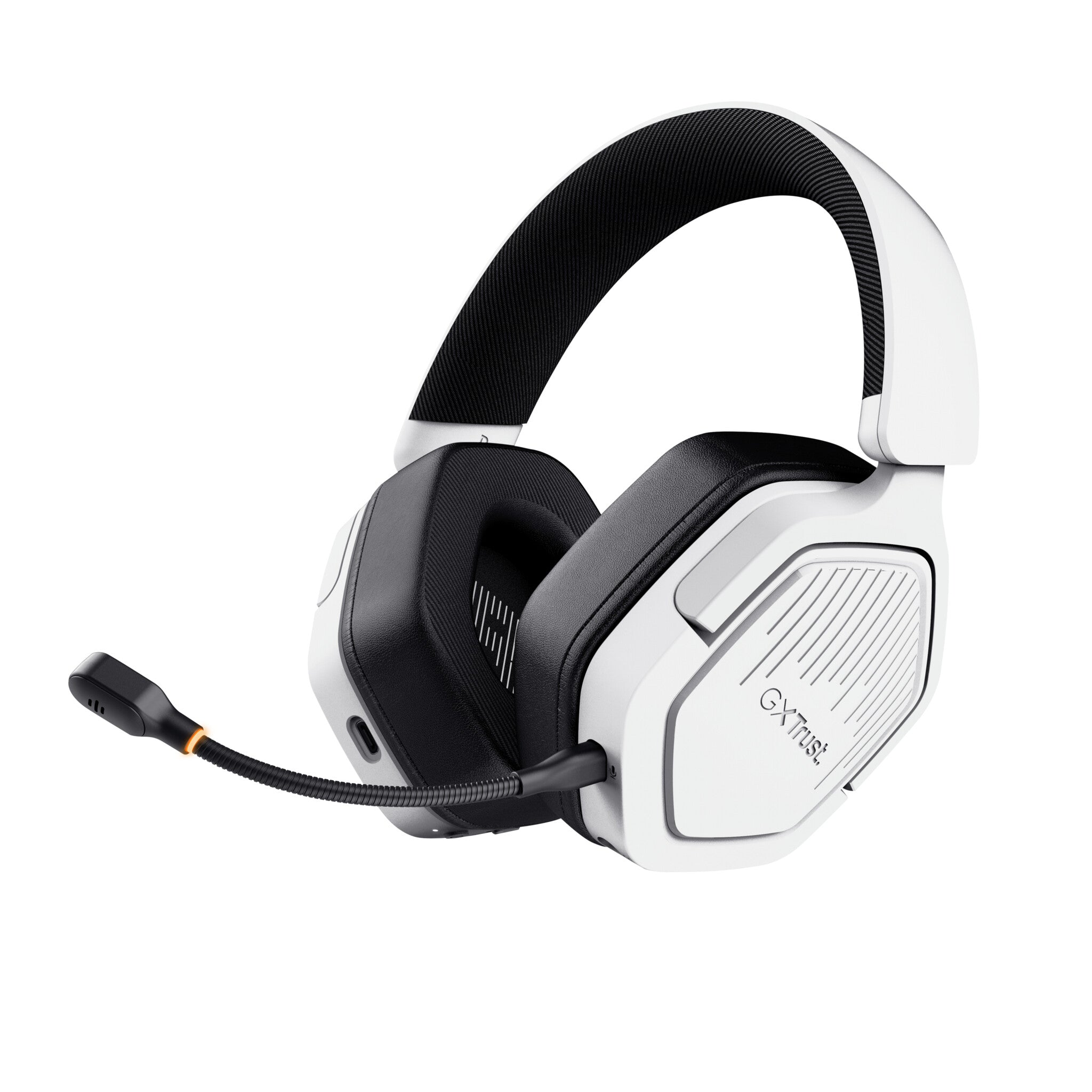 Trust GXT 493W Carus Headset Bedraad en draadloos Hoofdband, Helm Gamen USB Type-C / USB Type-A Bluetooth Wit