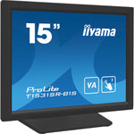 iiyama T1531SR-B1S computer monitor 38,1 cm (15") 1024 x 768 Pixels XGA LCD Touchscreen Zwart