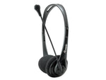 Equip Chat Headset Bedraad Hoofdband Oproepen/muziek Zwart