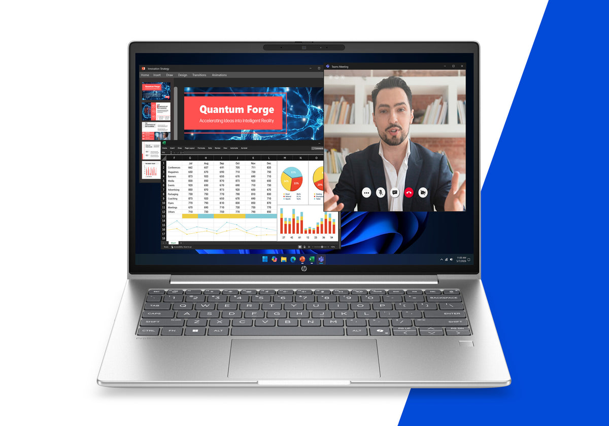 HP ProBook 4 G2i 14 AI PC Intel Core 7 350 Laptop 35,6 cm (14") WUXGA 16 GB DDR5-SDRAM 512 GB SSD Wi-Fi 6E (802.11ax) Windows 11 Pro Zilver AZERTY