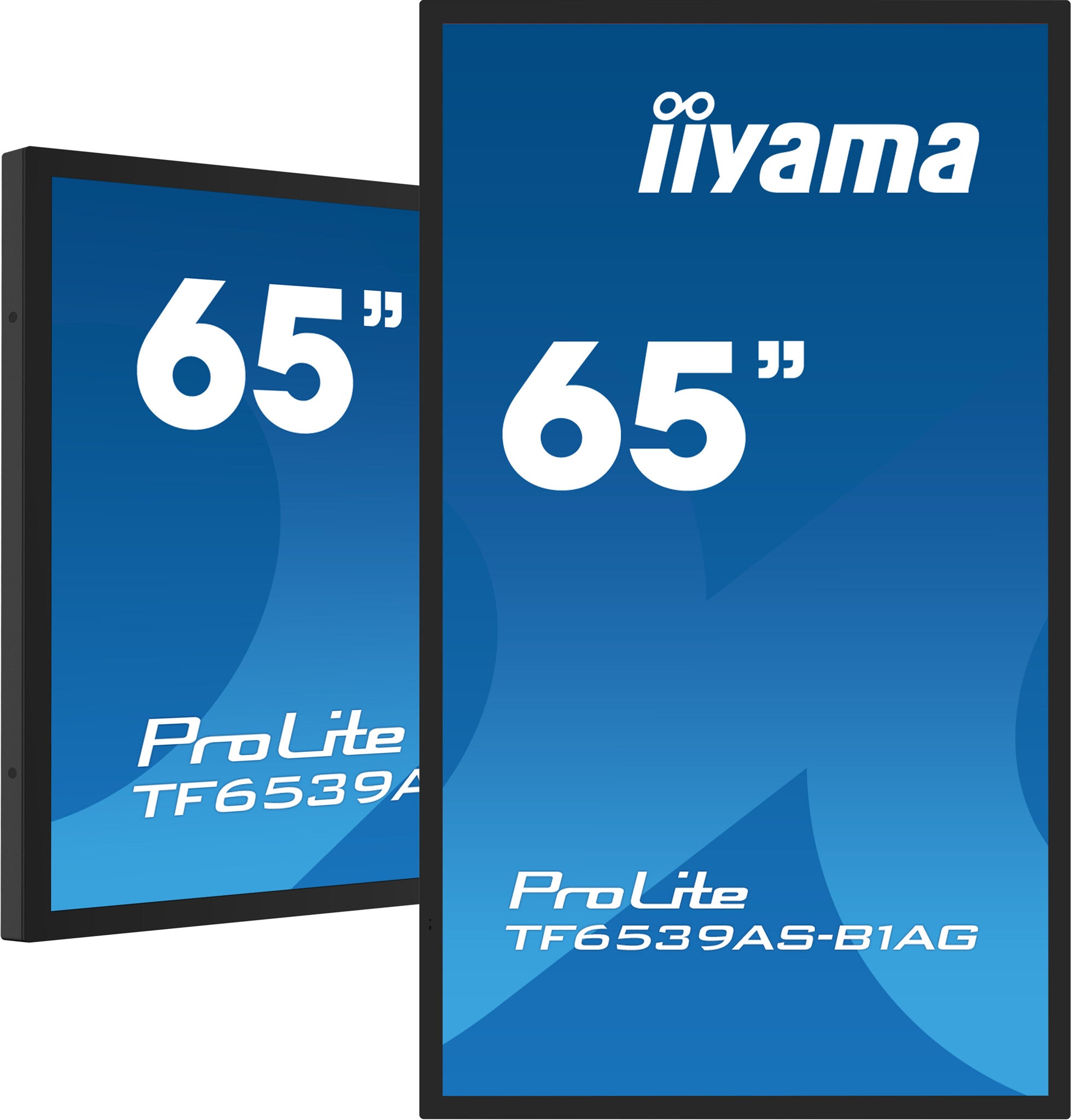 iiyama TF6539AS-B1AG computer monitor 163,8 cm (64.5") 3840 x 2160 Pixels 4K Ultra HD LED Touchscreen Zwart
