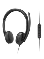 Lenovo VoIP Headset 5000 Bedraad Hoofdband Kantoor/callcenter USB Type-C Zwart